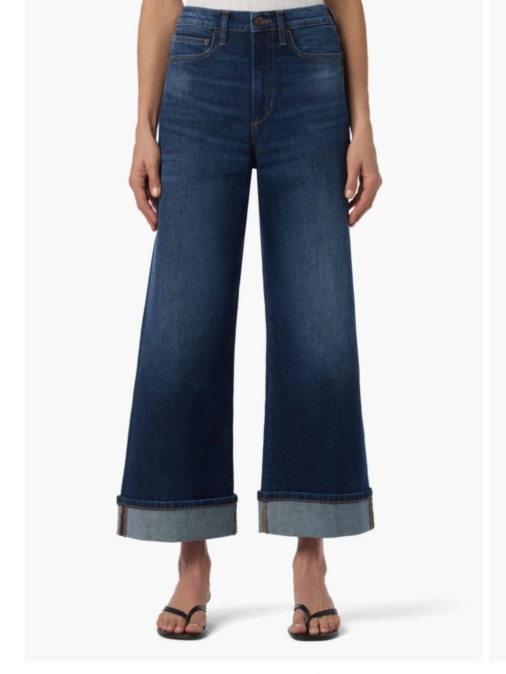 Retail $248 Joe's Jean Ankle Wide Leg Cuff Jeans